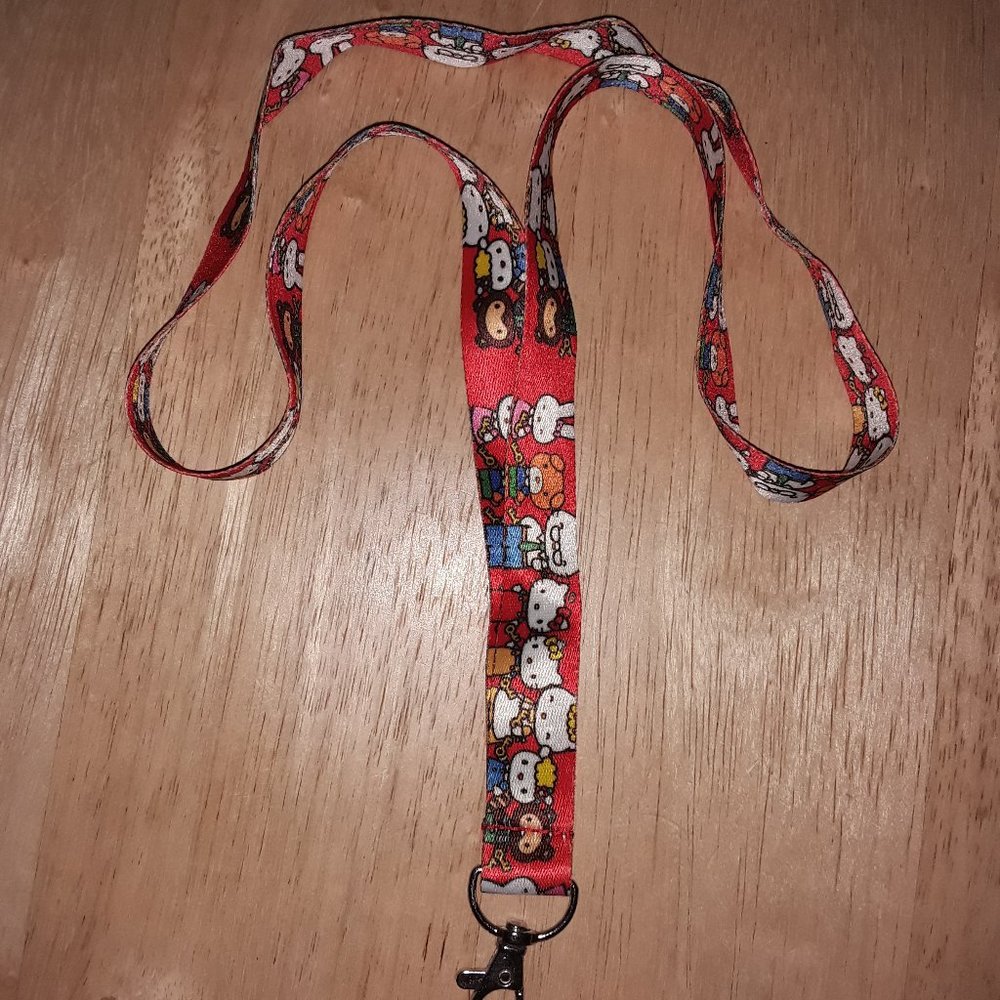 Best Japanese Anime Hello Kitty Red Lanyard - Picture 4 of 6